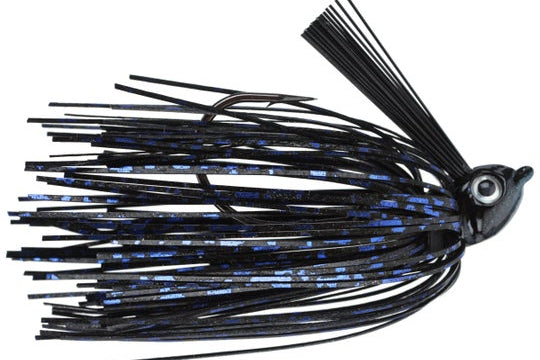 V&M Pacemaker Pulse Swim Jig Black Blue Chrome