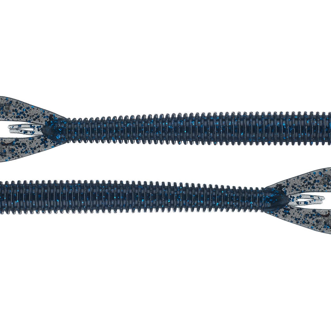 Strike King Rage Twin Tail Menace Worm 6" Black Blue