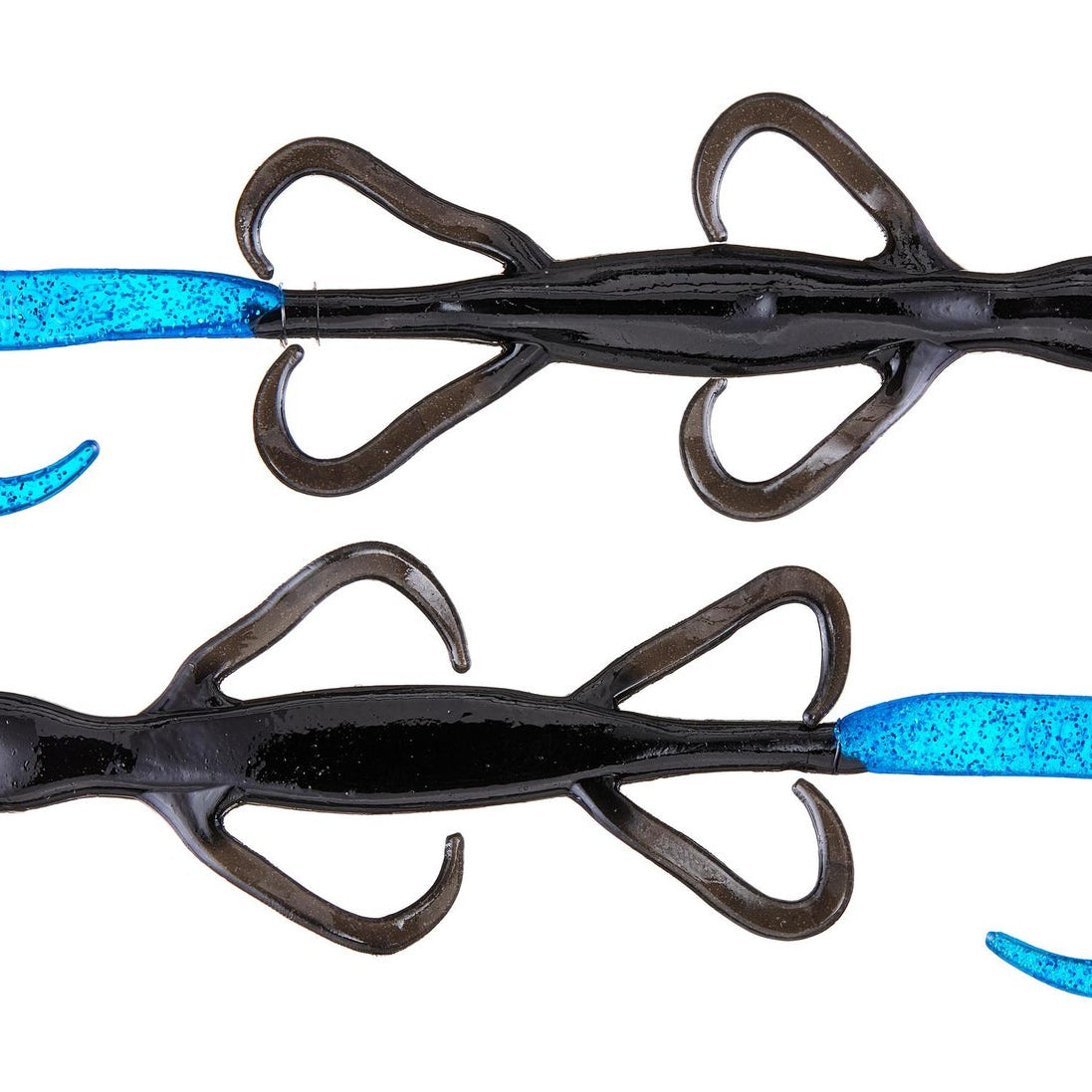 Zoom Lizards 6" Black Blue Tail 124 **