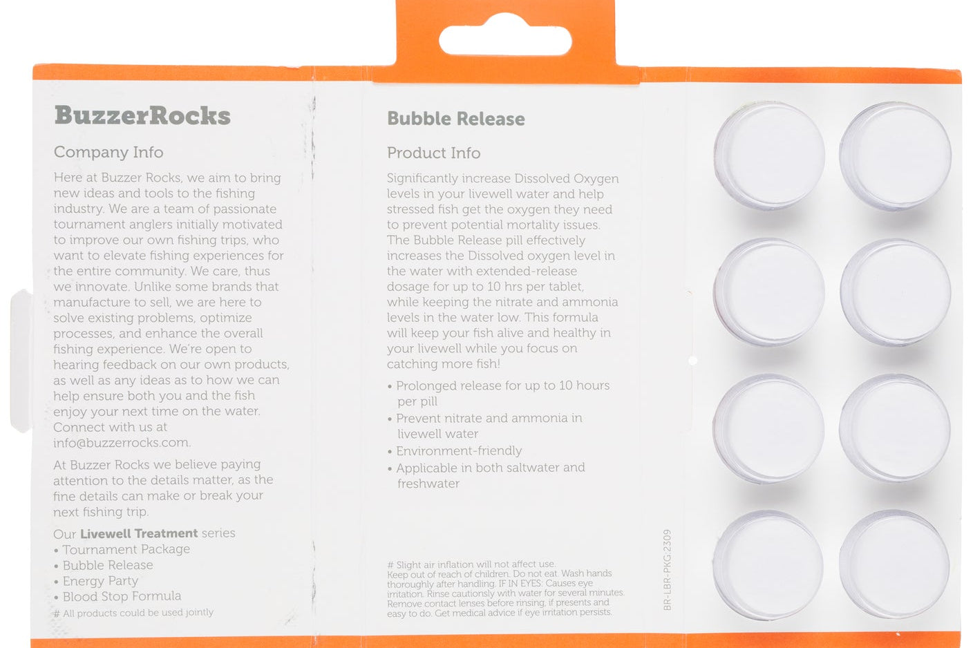 BuzzerRocks Livewell Treatment Bubble Release