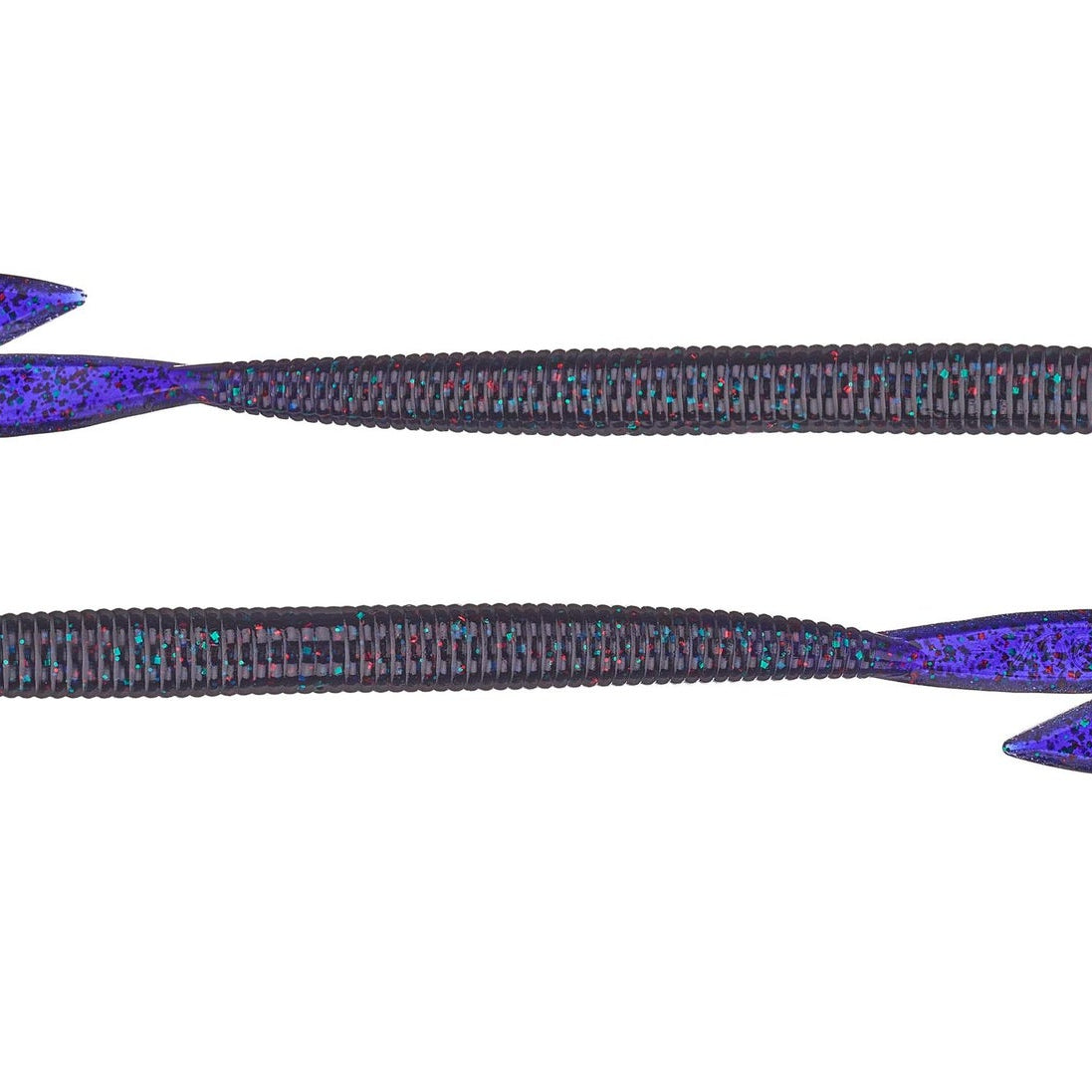 Zoom Magnum Ultravibe Speed Worm 7" 8pk Junebug Red 177**