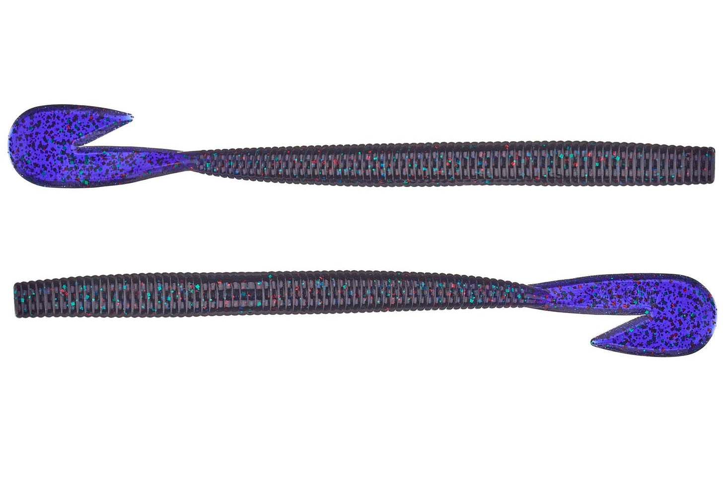 Zoom Magnum Ultravibe Speed Worm 7" 8pk Junebug Red 177**