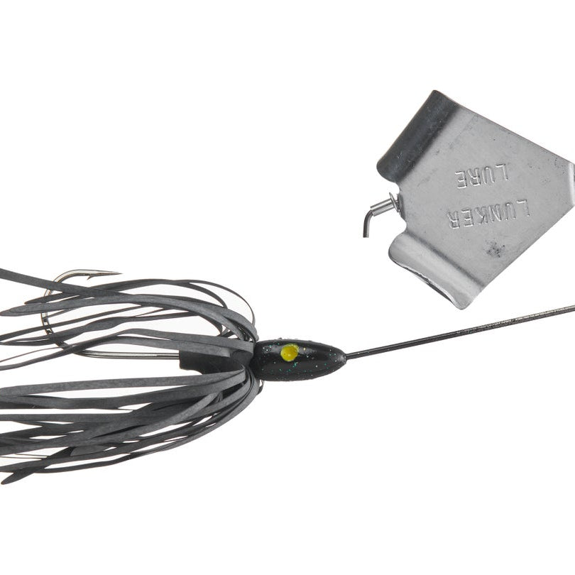 The Original Lunker Lure Buzzbait Black Silver