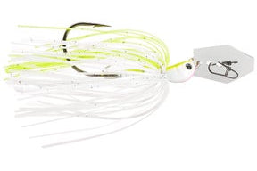 Z-Man Evergreen Chatterbait Jack Hammer Baby Jack Chartreuse White