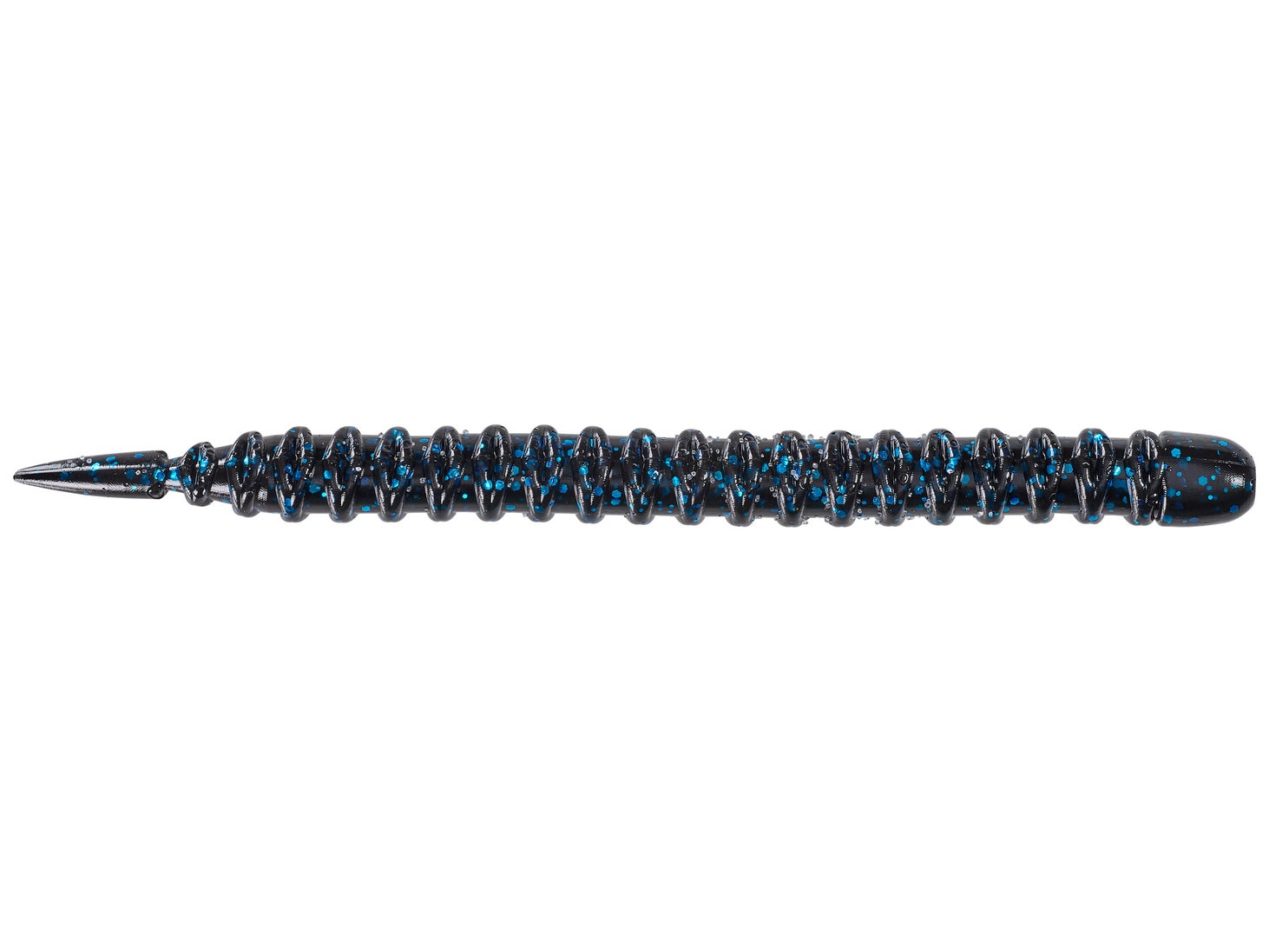 SPRO Helix Soft Stick Worm 5" Black Blue Flake