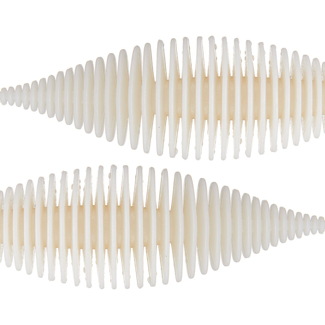 Geecrack Bellows Shad Floating Elastomer White
