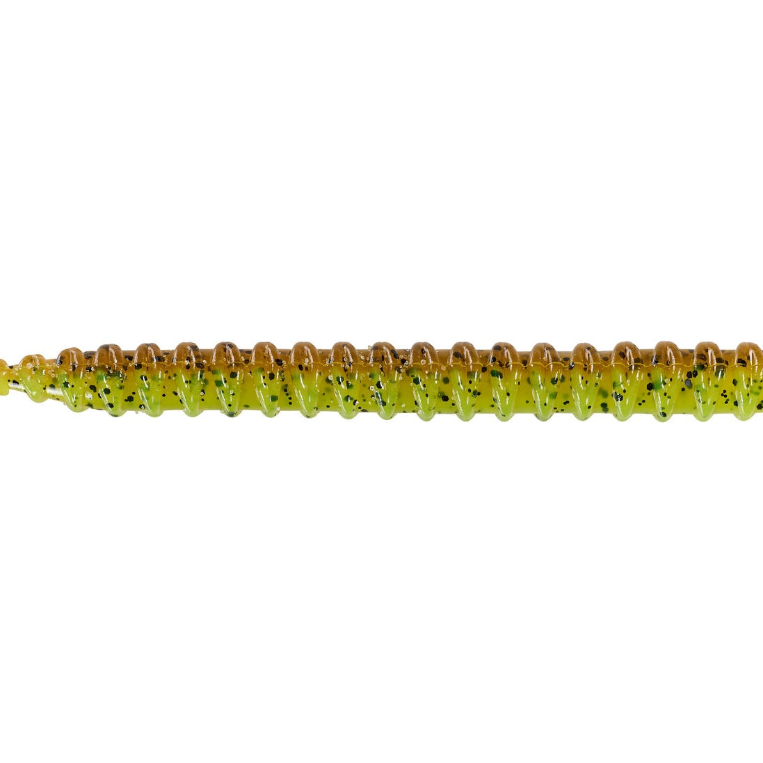 SPRO Helix Soft Stick Worm 5" Green Pumpkin Chartreuse