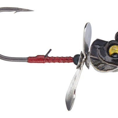 Megabass Okashira Screwhead 3pk 1/8oz #3/0 Shadow Spawn