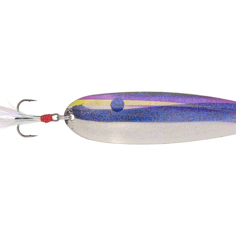 Nichols Lake Fork Flutter Spoon Purple Threadfin