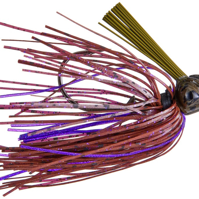 V&M Pacemaker Flatline Football Jig Brown Purple