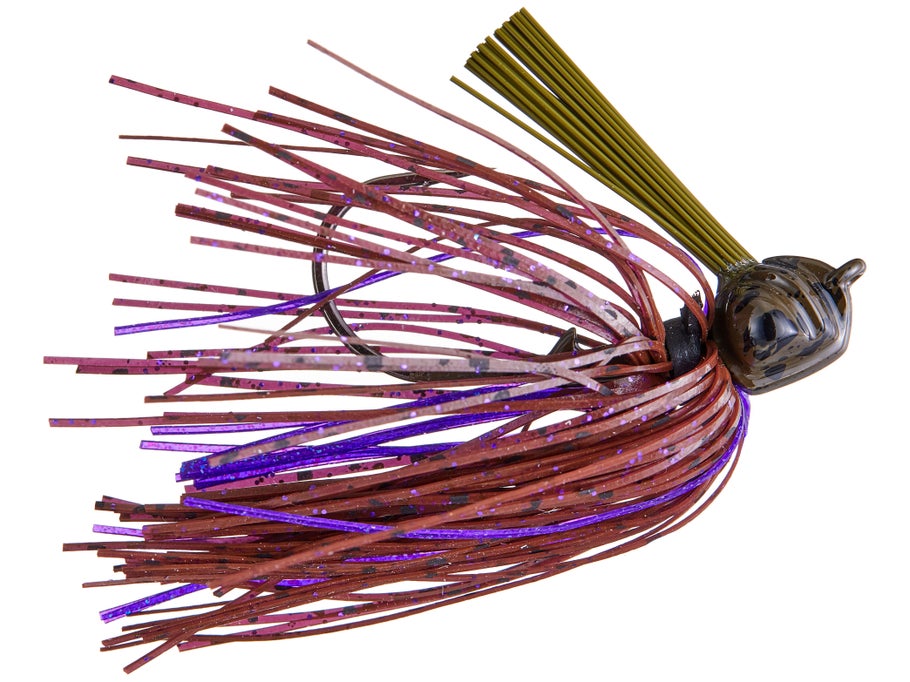 V&M Pacemaker Flatline Football Jig Brown Purple