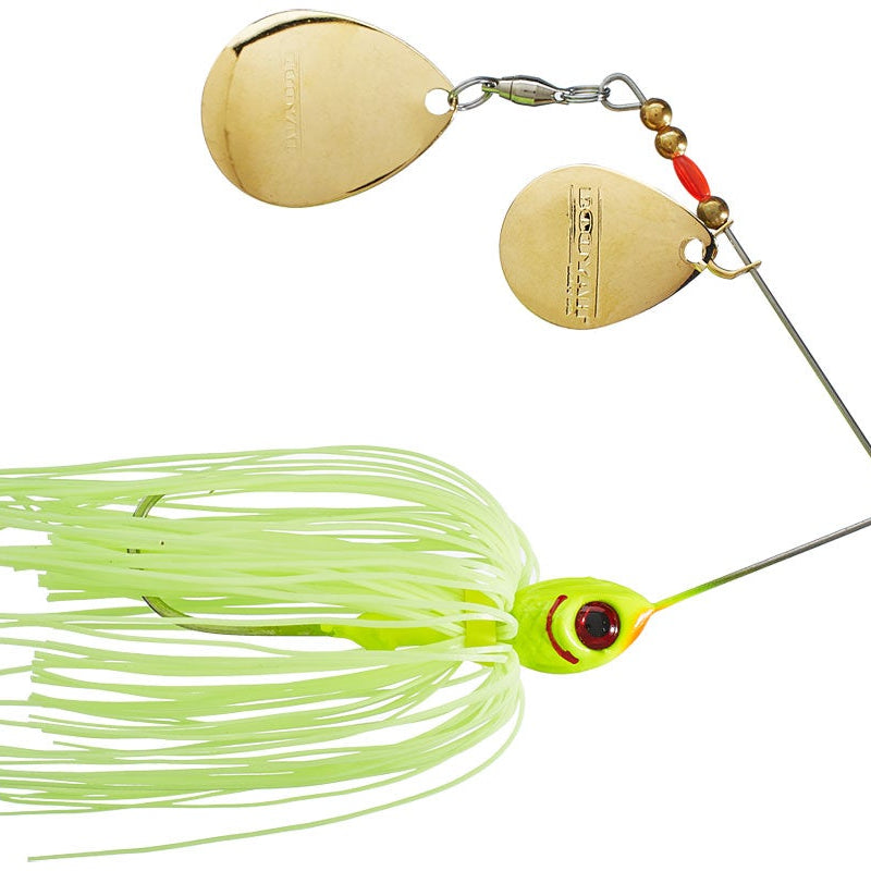 Booyah Blade Double Colorado Spinnerbait Chartreuse 3 8oz