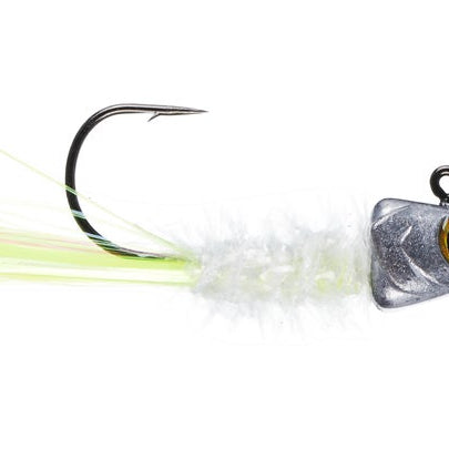 6th Sense Spangle Tinsel Jigs Shad Treuse 1