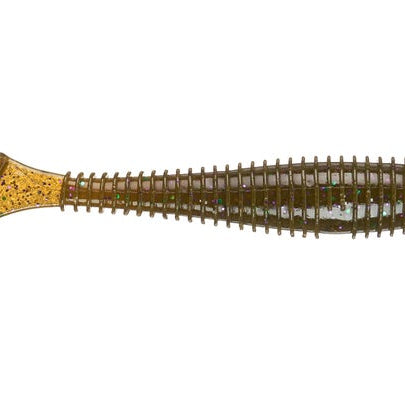 Keitech FAT Swing Impact Green Pumkin w Green & Purple Flk (D) 3.3"