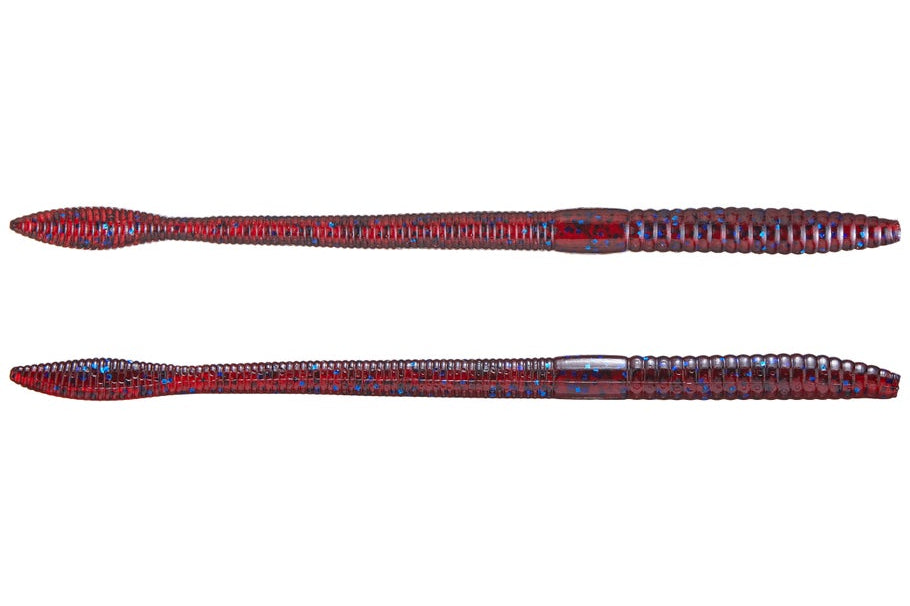 Strike King Finesse Worm 6.5" Blue Fleck