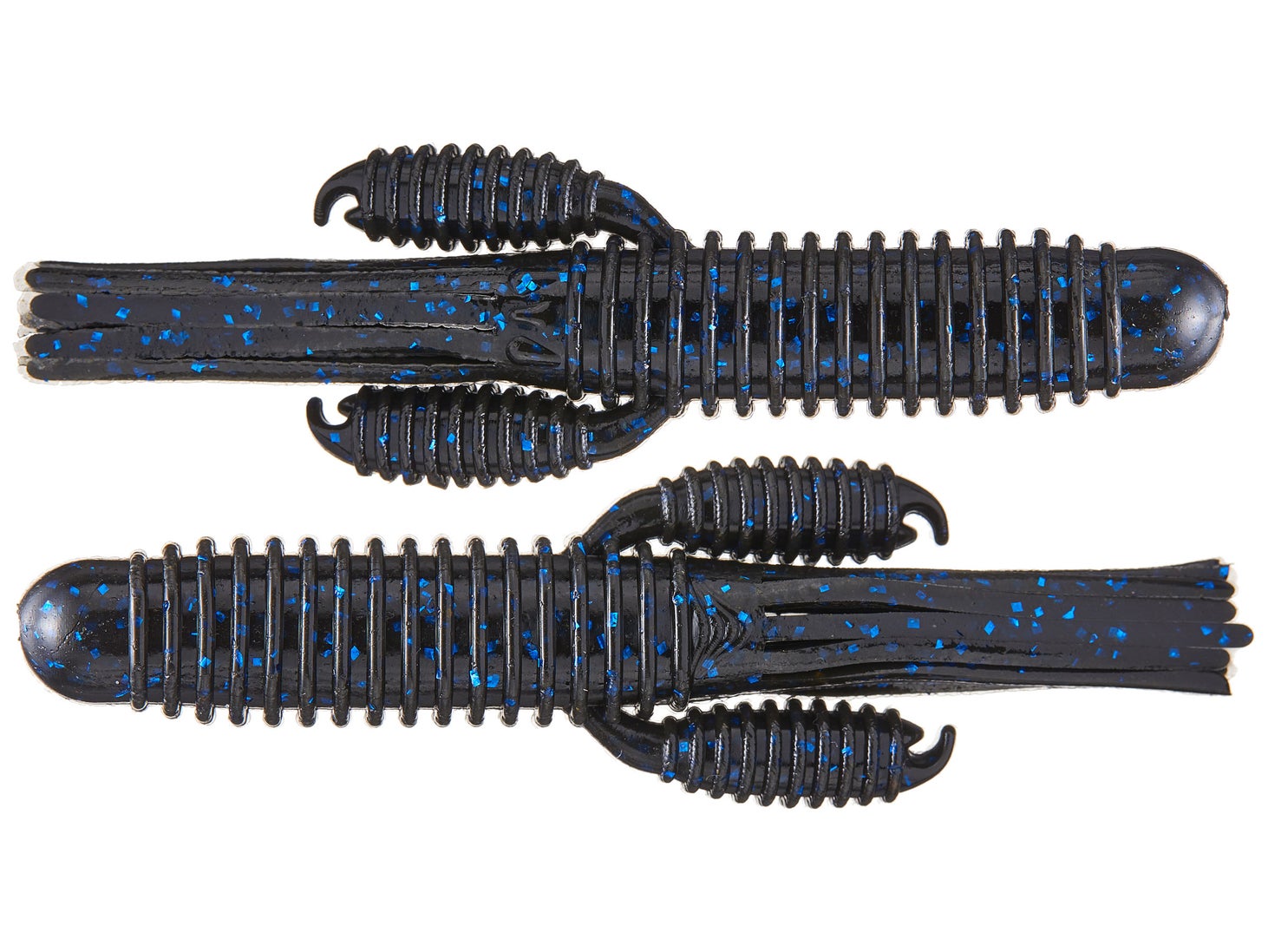 Reins 4" Craw Tube Black Blue Flake