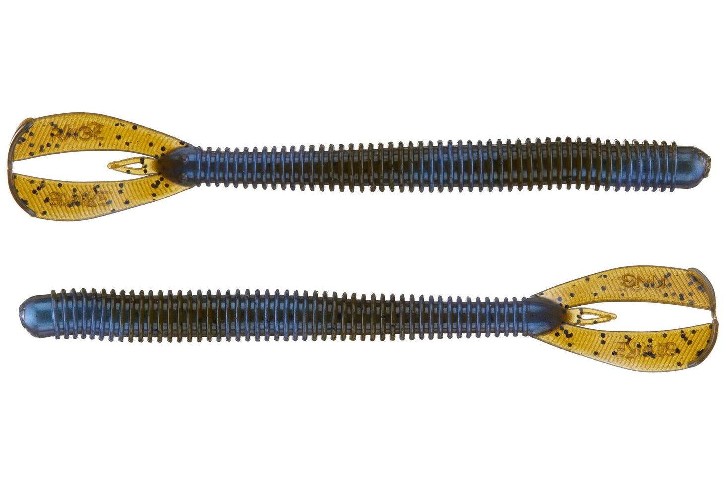 Strike King Rage Twin Tail Menace Worm 6" Blue Craw