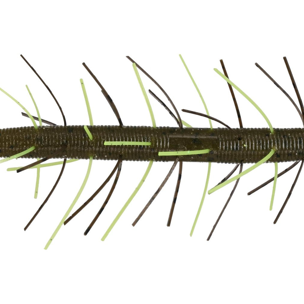 Yamamoto Fuzzy Senko 297C Green Pumpkin Chartreuse