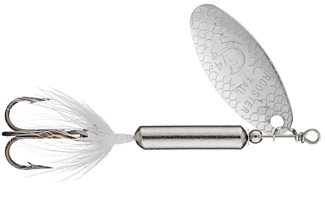 Original Rooster Tail Chrome White 1 8oz