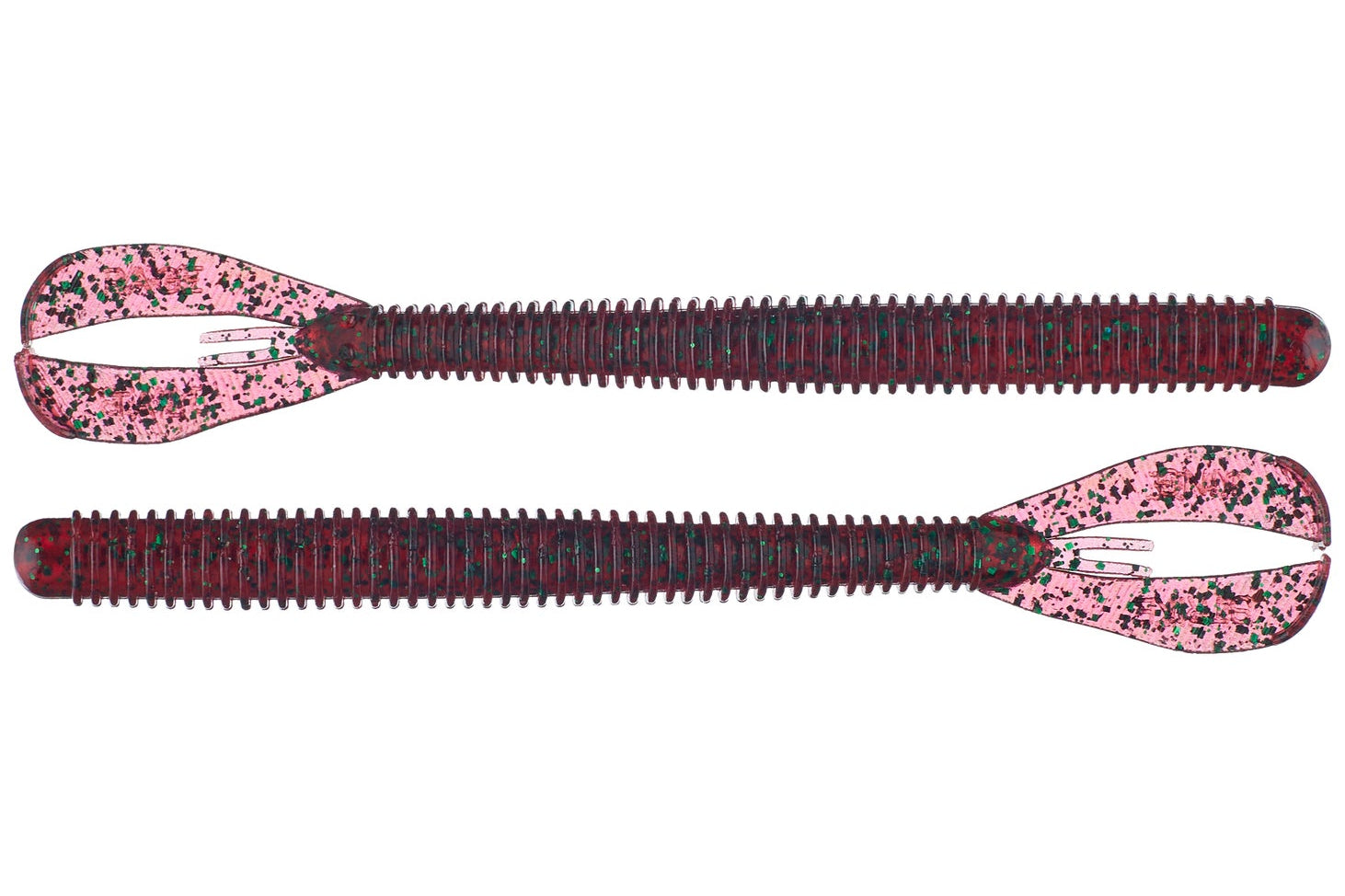 Strike King Rage Twin Tail Menace Worm 6" Red Bug