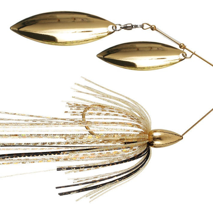 War Eagle Double Willow Spinnerbait Gold Frame Gold Shiner - DBL Wil Gld Gld