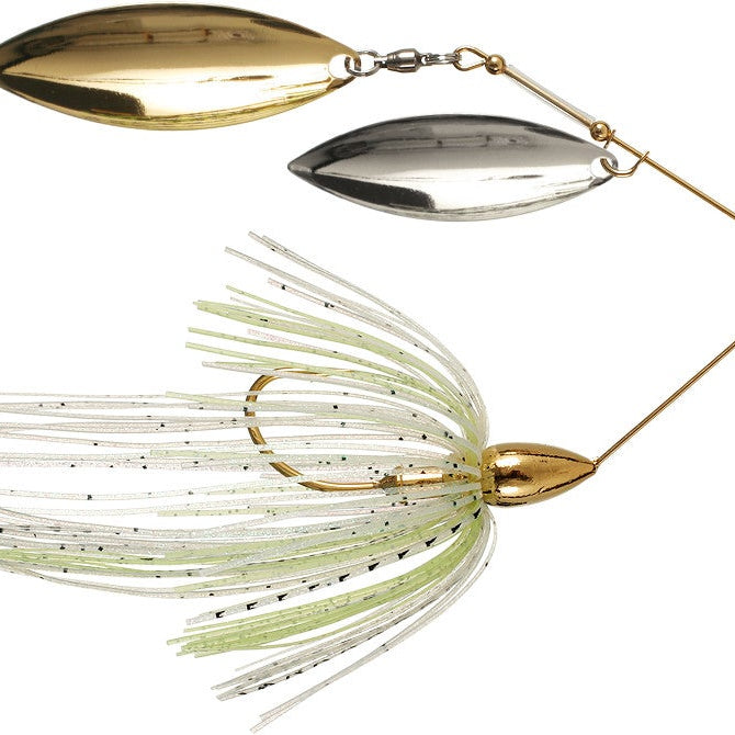War Eagle Double Willow Spinnerbait Gold Frame Spot Remover - DBL Wil Sil Gld 3 8oz