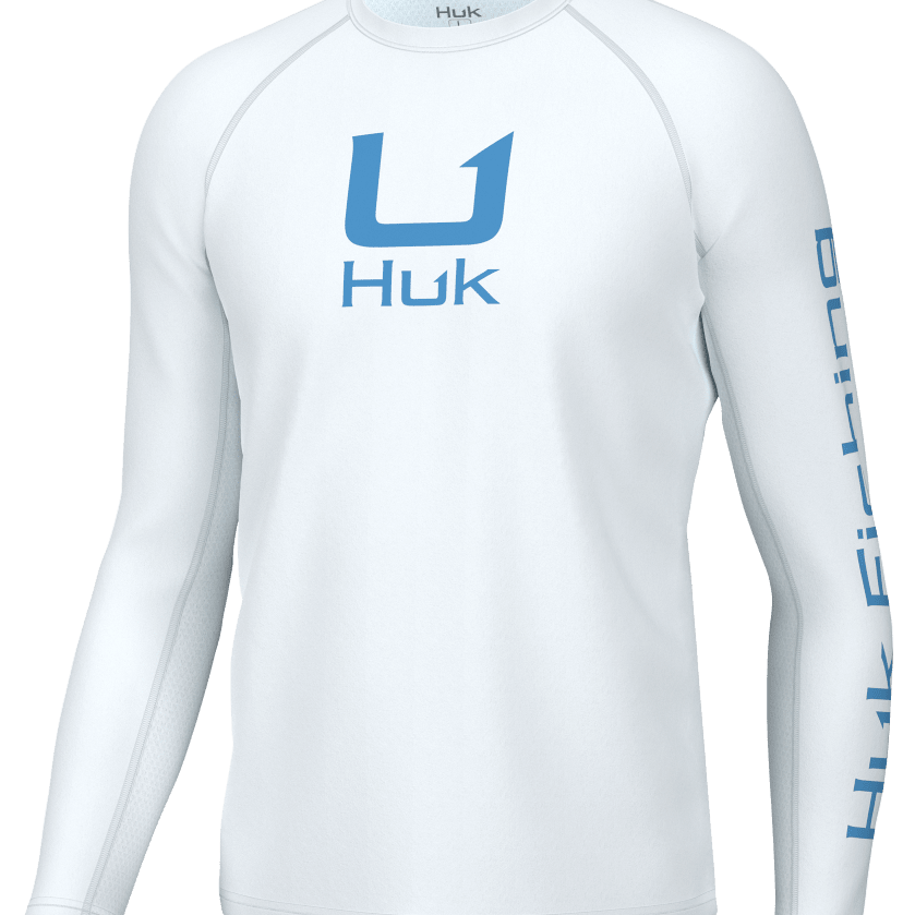 HUK Icon LS Crew White