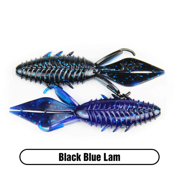 X Zone Lures Pro Series 4" Adrenaline Bug Black Blue Lam