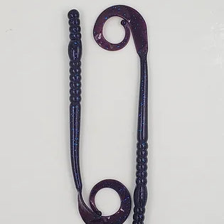 Cross Bait 10.5" Worm Blue Fleck