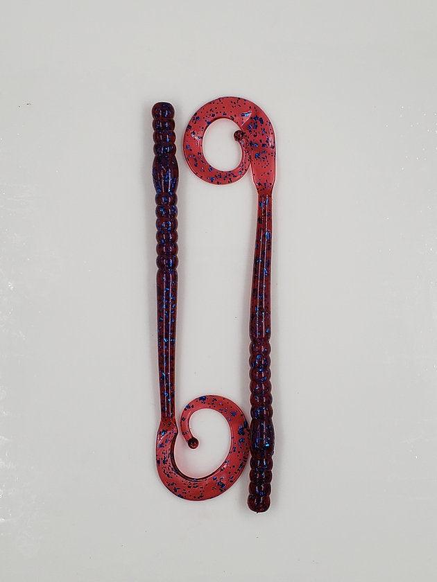 Cross Bait 10.5" Worm Plum