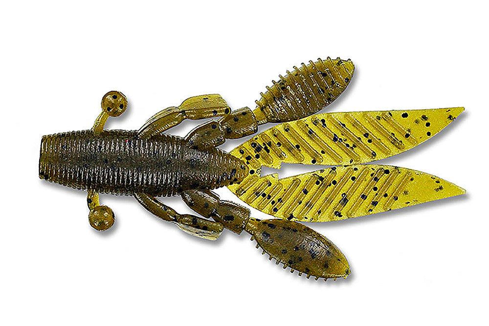 Yamamoto Flappin Hog 3.75" Green Pumpkin w Black Flake