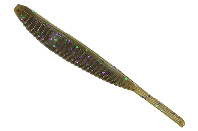 Yamamoto Shad Shape Floater 5" Green Pumpkin with Large Green & Purple 301