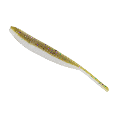 Yamamoto Shad Shape Floater 5" Light Green Pumpkin with Large Green Purple 938