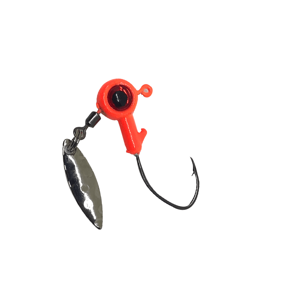 BoneHead BX Bladed Jig Heads 4pk Orange 1 16oz