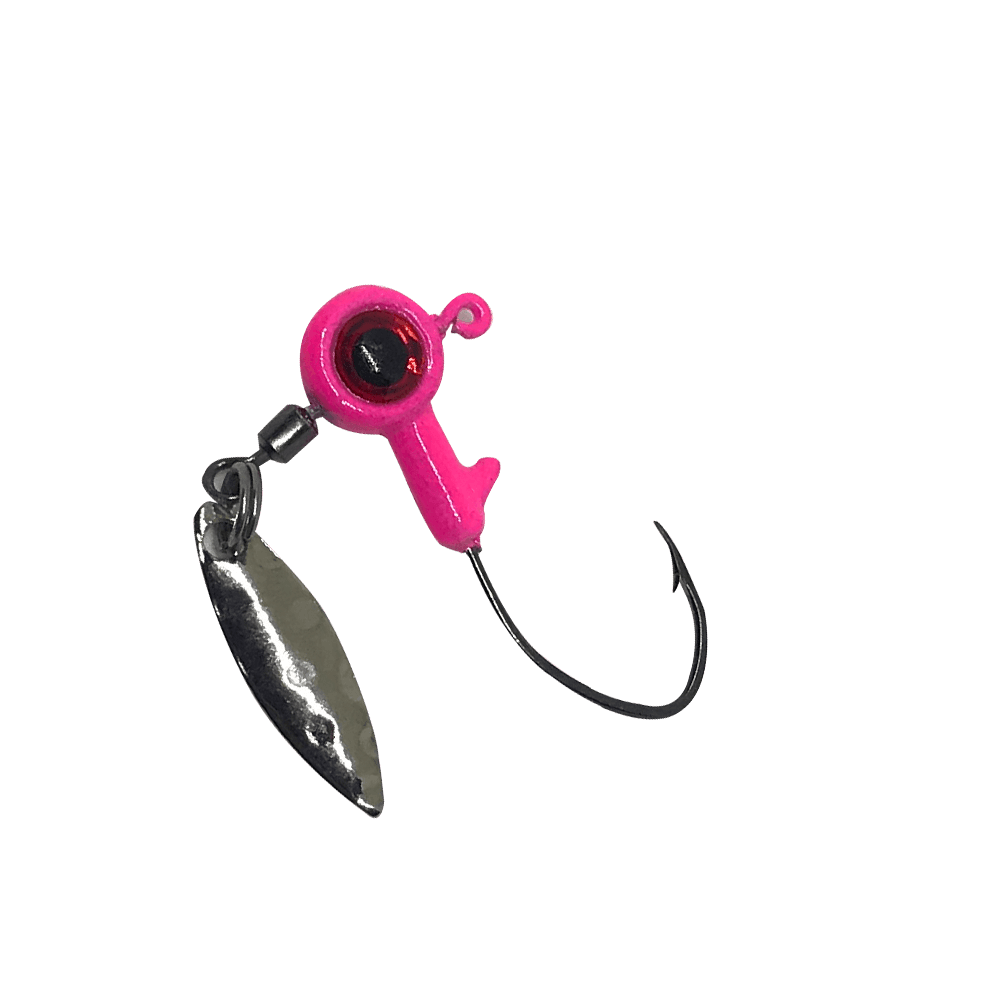 BoneHead BX Bladed Jig Heads 4pk Pink 1 16oz