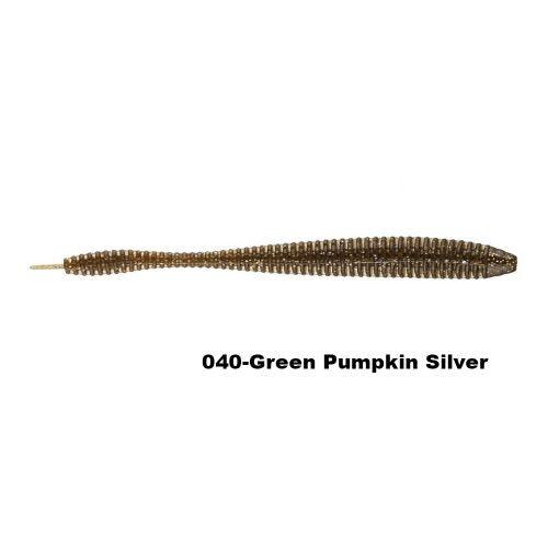 Reins 7" Bubbling Shaker Green Pumpkin Silver
