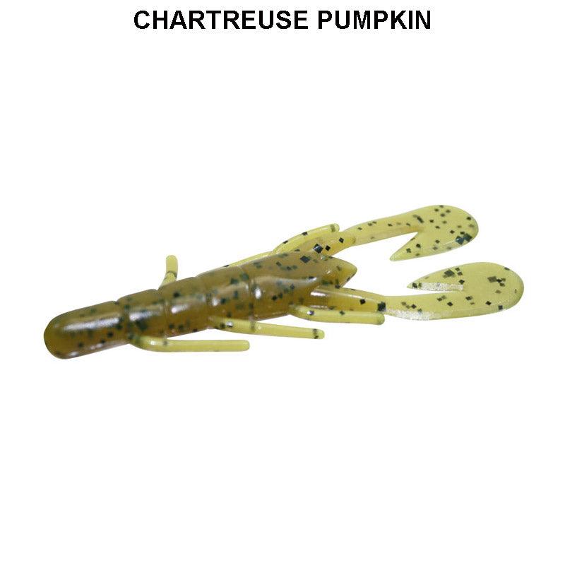 Zoom UltraVibe Speed Craw 3.5" 12pk Chartreuse Pumpkin 012