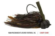 V&M Pacemaker Flatline Football Jig Candy Craw 3 4oz