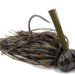 V&M Pacemaker Flatline Football Jig Green Pumpkin Blue
