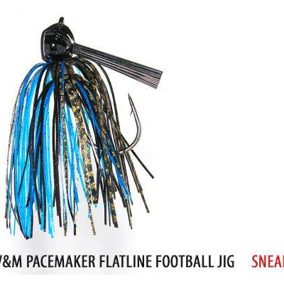 V&M Pacemaker Flatline Football Jig Sneaky Snake