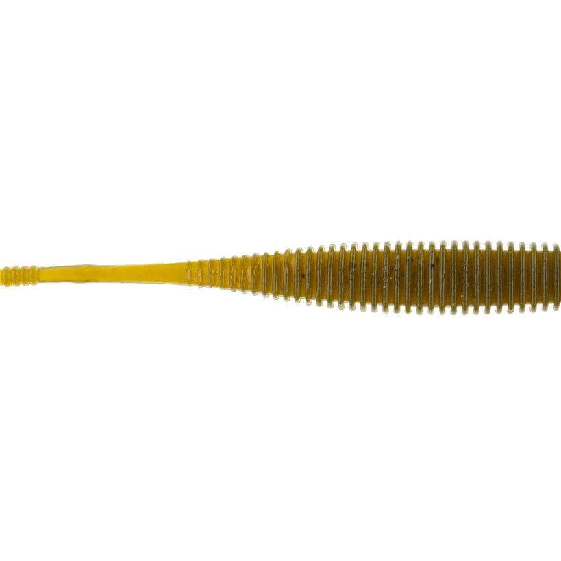 Net Bait Flat Sided Shad 4.5" Green Pumpkin