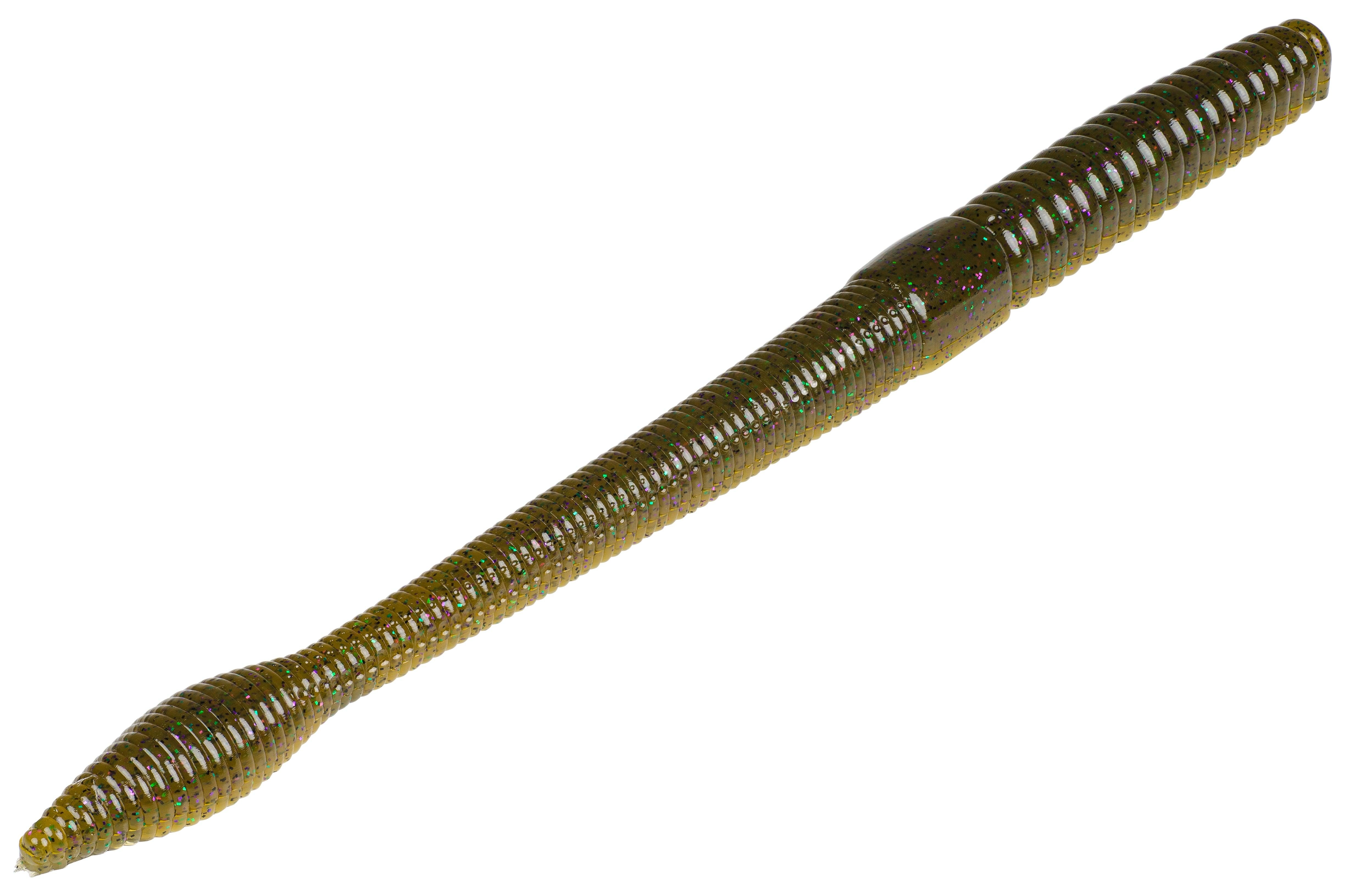 Strike King Bullworm 10" Green Pumpkin Candy