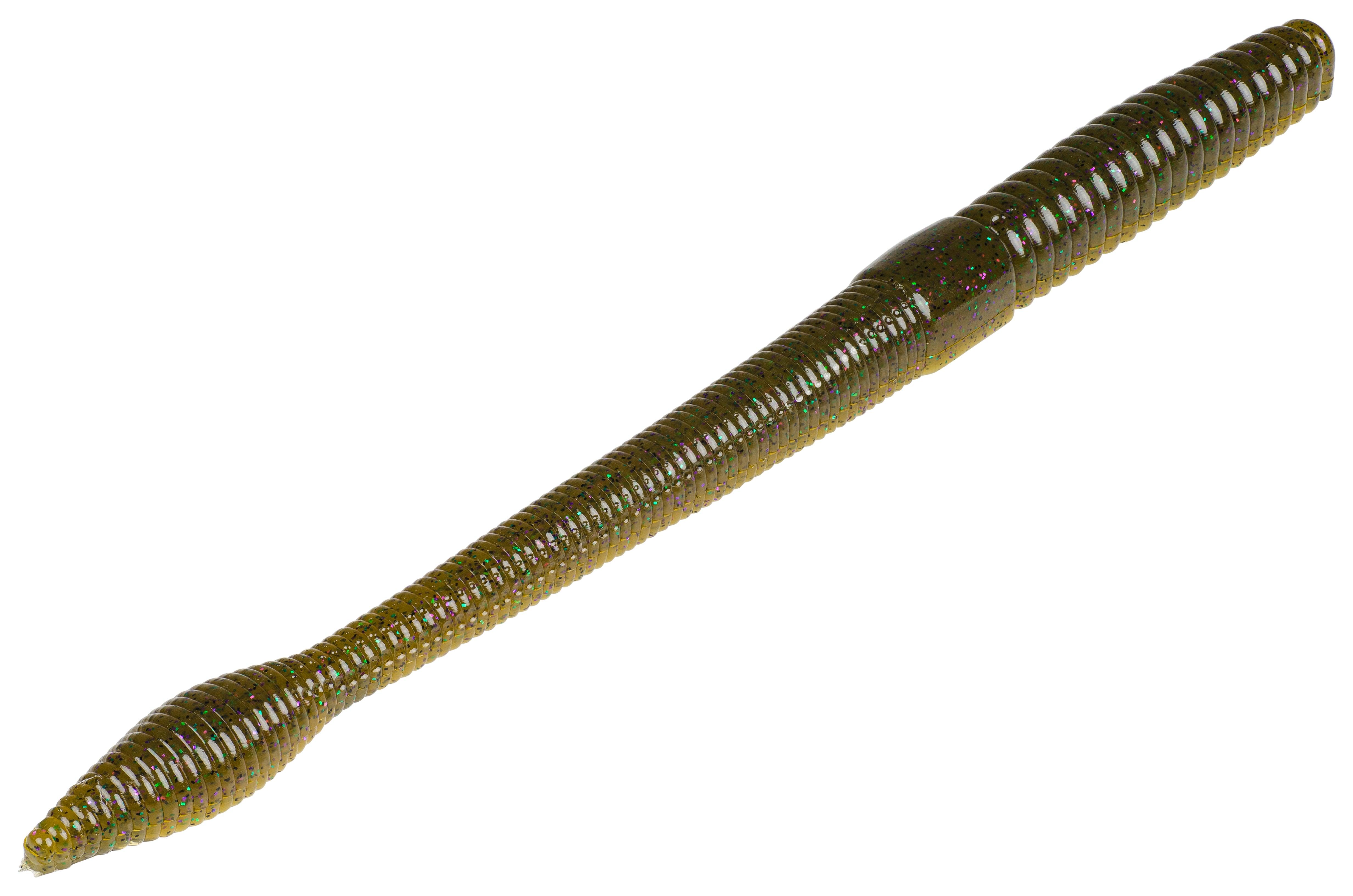 Strike King Bullworm 10" Green Pumpkin Candy