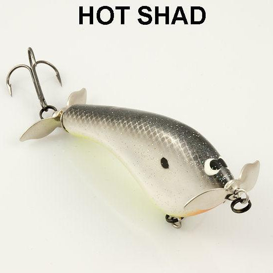 Black Label Balsa Tease Propbait hot shad