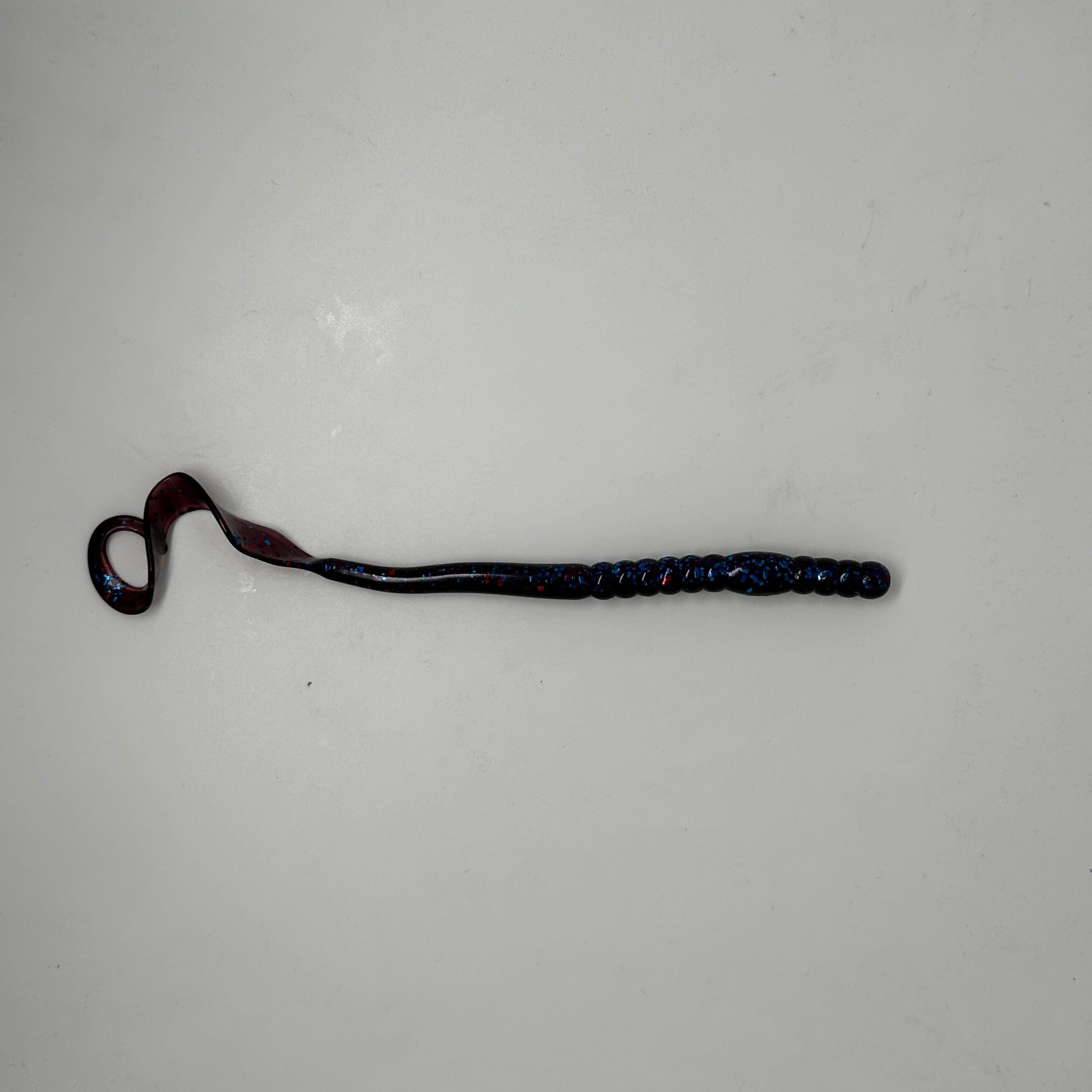 Cross Bait 10.5" Worm Plum Mean