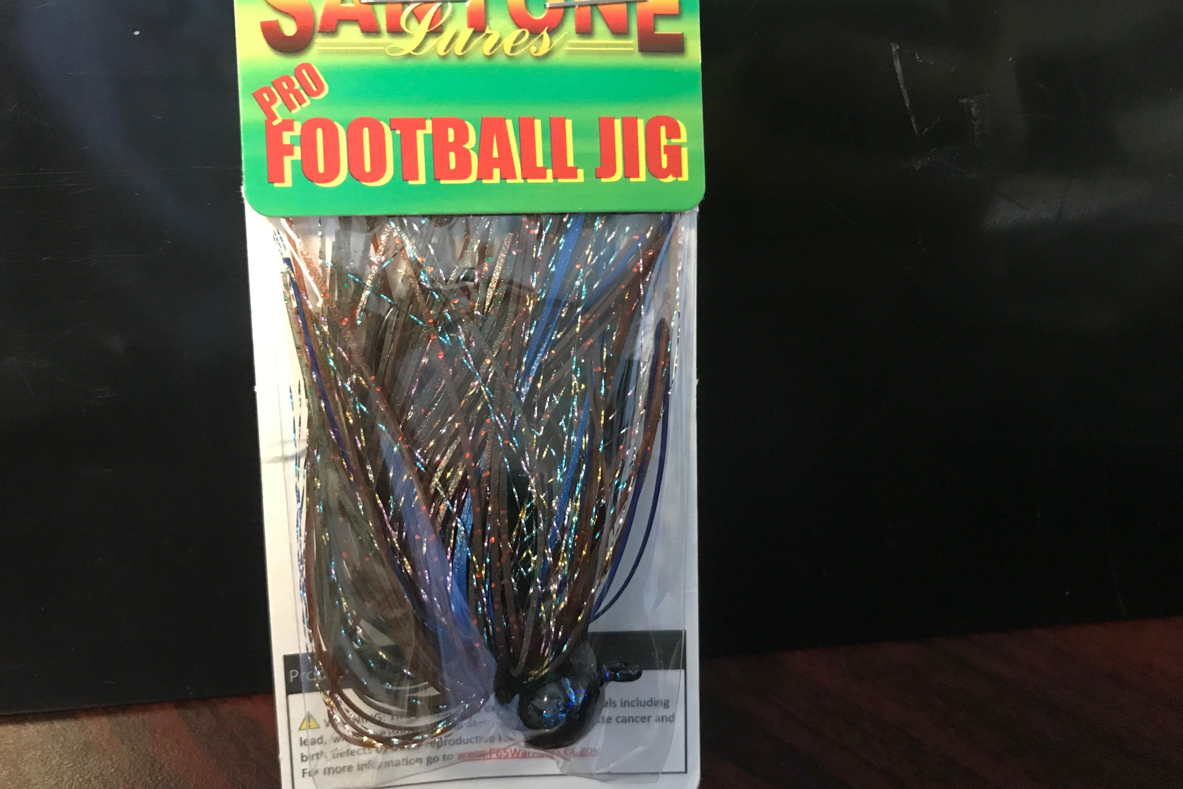 Santone Pro Series Football Jig Smokin Brown Rainbow 3 4oz