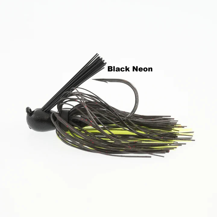 Missile Baits Ike's Mini Flip Jig Black Neon 3 8oz