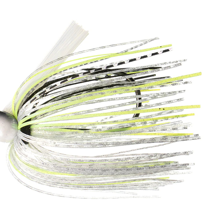 Dirty Jigs No-Jack Swim Jig Chartreuse Shad