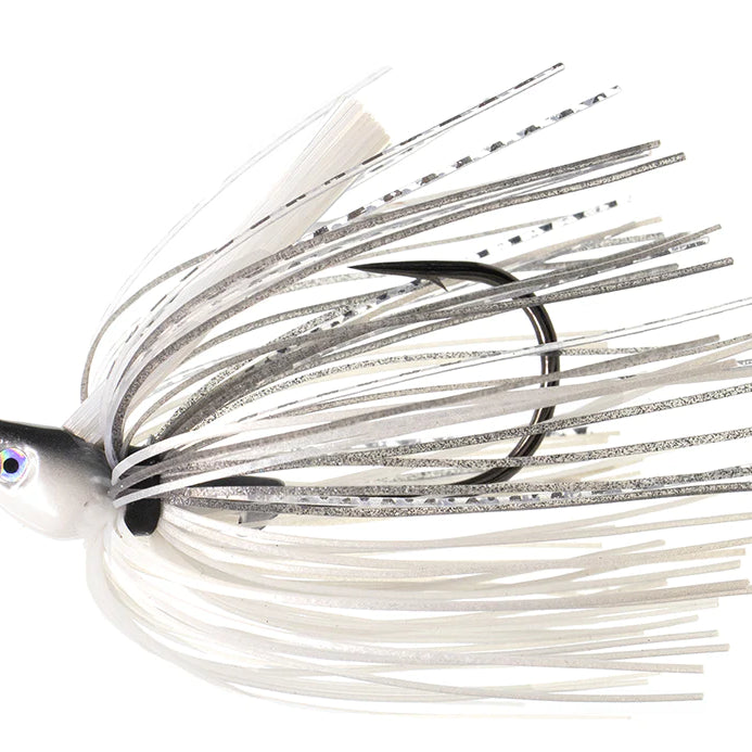 Dirty Jigs No-Jack Swim Jig Pearl Ghost Shiner