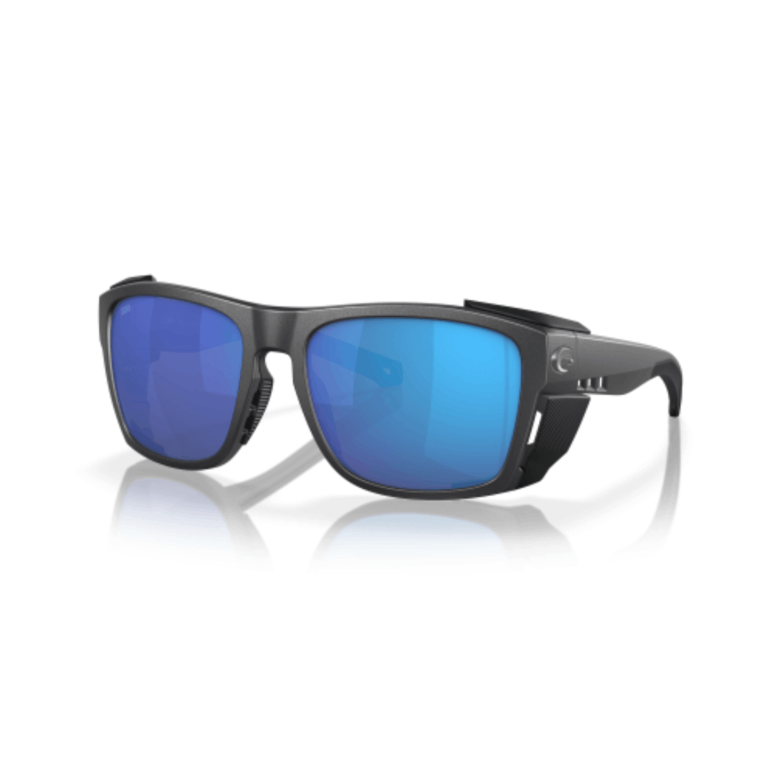 Costa Del Mar unisex King Tide 8 Blue Mirror Polarized Sunglasses - Black Pearl